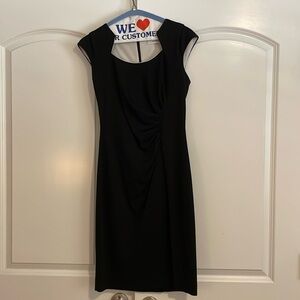 Calvin Klein black cap sleeve dress size 2